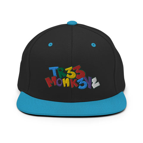 Tres Monkeys Snapback Hat