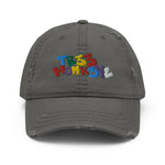 Distressed Tres Monkeys Hat