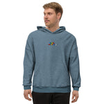Tres Monkeys Suede Hoodie
