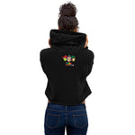 Tres Monkeys Crop Hoodie