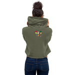 Tres Monkeys Crop Hoodie