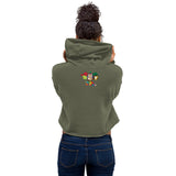 Tres Monkeys Crop Hoodie