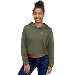 Tres Monkeys Crop Hoodie