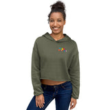 Tres Monkeys Crop Hoodie