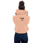 Tres Monkeys Crop Hoodie