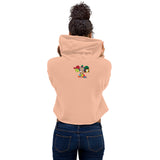 Tres Monkeys Crop Hoodie
